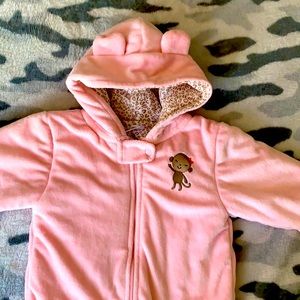 Just One You- Carter Pink Monkey Snow Suit